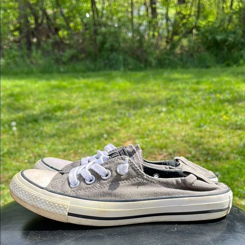 Converse Women's Chuck Taylor All Star Shoreline Slip On, Gray Low-Top Sneakers - Picture 2 of 9